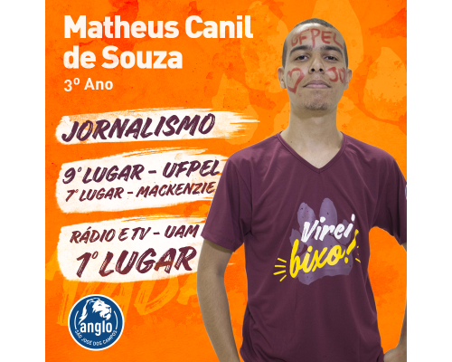 Matheus Canil de Souza Turma IEF 2014/2016 Matheus Canil de Souza Turma IEF 2014/2016