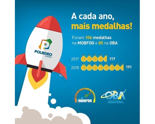 MEDALHA DE OURO OBA THIAGO 2º ANO POLIEDRO