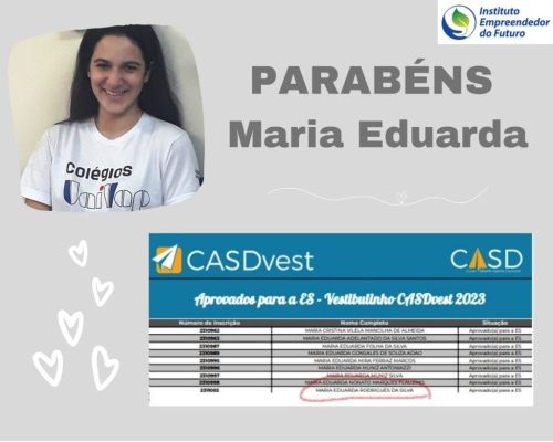 APROVADA NO CASDvest 2023 APROVADA NO CASDvest 2023
