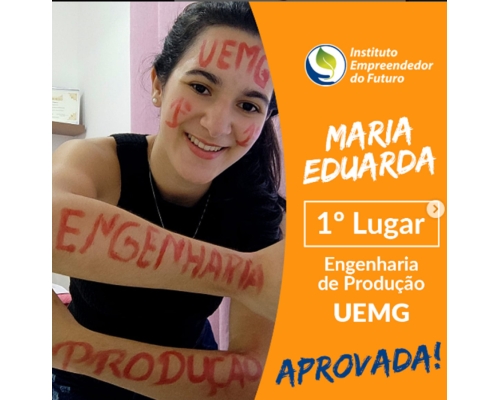 SUCESSO NO VESTIBULAR! MARIA EDUARDA SUCESSO NO VESTIBULAR! MARIA EDUARDA